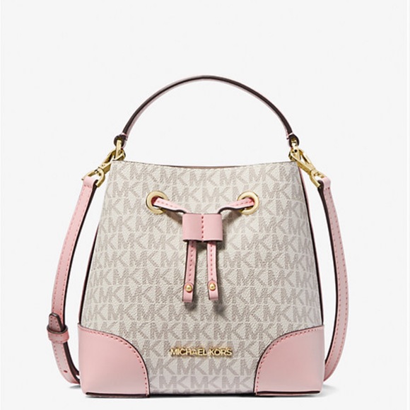 MICHAEL KORS
Mercer Small Logo Bucket crossbody Bag Powder Blush Multi Color - Picture 14 of 15